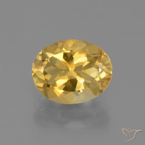 2.34ct 天然 亮金 黄水晶, 椭圆形, VVS-VS