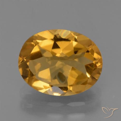 2.29ct 天然 中浅橙金 黄水晶, 椭圆形, VVS-VS