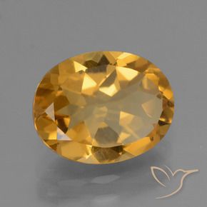2.29克拉天然黄水晶，椭圆形，VVS-VS