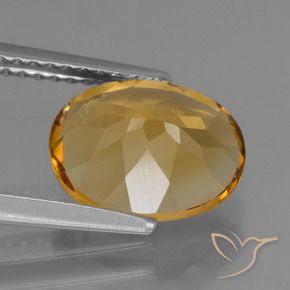 2.29克拉天然黄水晶，椭圆形，VVS-VS