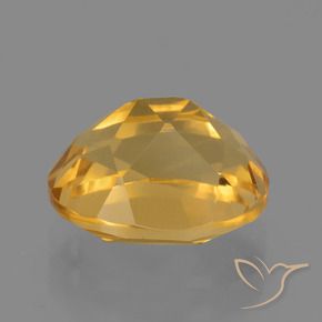 2.96克拉天然黄水晶，椭圆形，VVS-VS
