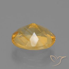 2.41克拉天然黄水晶，椭圆形，VS