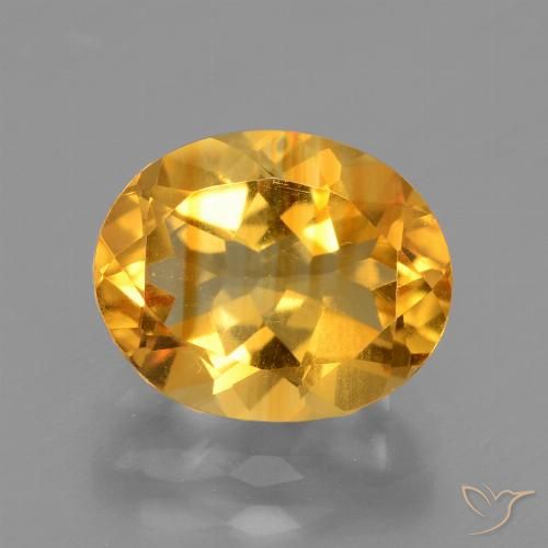 2.72ct 天然 深橙金 黄水晶, 椭圆形, VVS-VS