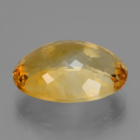 16.41克拉天然金色黄水晶，椭圆形切割，19.9×14.5毫米，VVS