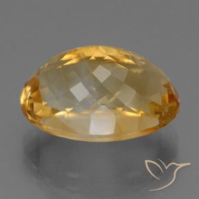 13.53克拉天然黄水晶，椭圆形，VVS-VS