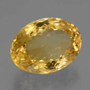19.99克拉天然金色黄水晶，椭圆形切割，20.3×14.9毫米，VVS