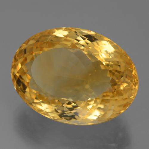 24.63克拉天然金色黄水晶，椭圆形切割，21.6×15.9毫米，VVS
