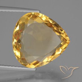 7.15克拉天然黄水晶，梨形，VVS