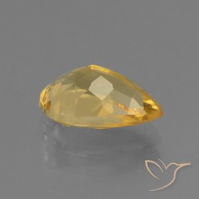 2.29克拉天然黄水晶，梨形，VVS
