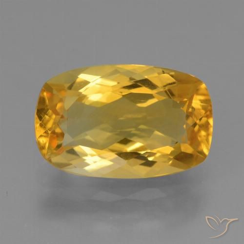 3.73ct 天然 深金橙色 黄水晶, 软垫, VVS-VS