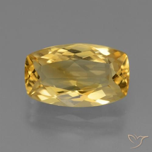 2.82ct 天然 中浅金色 黄水晶, 软垫, VS