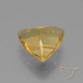 3.69克拉天然黄水晶，胖三角形，VVS