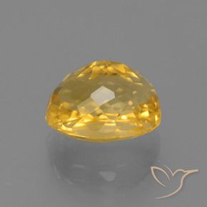 4.88克拉天然黄水晶，椭圆形，VVS-VS