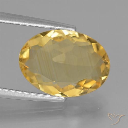 3.21ct 天然 金橙色 黄水晶, 椭圆形, VVS
