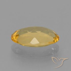 3.21克拉天然黄水晶，椭圆形，VVS