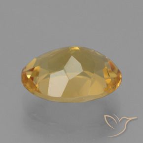 4.91克拉天然黄水晶，椭圆形，VVS