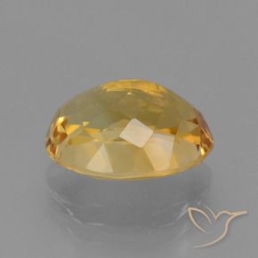 4.15克拉天然黄水晶，椭圆形，VVS-VS