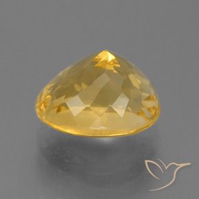 4.29克拉天然黄水晶，椭圆形，VS