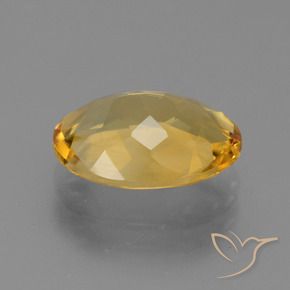 3.21克拉天然黄水晶，椭圆形，VVS