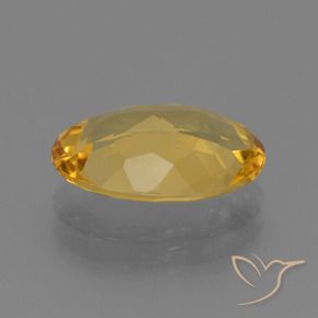 3.08克拉天然黄水晶，椭圆形，VVS