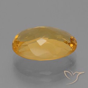 4.91克拉天然黄水晶，椭圆形，VVS