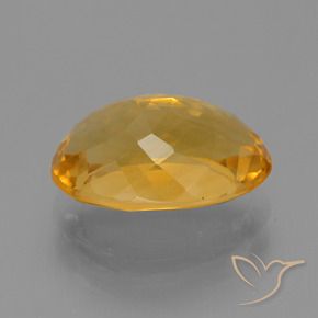 3.95克拉天然黄水晶，椭圆形，VS