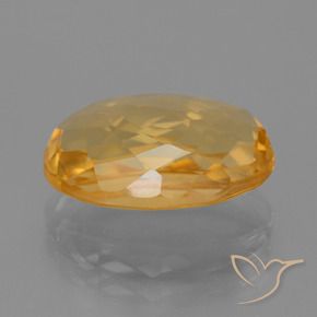 4.64克拉天然黄水晶，椭圆形，VS