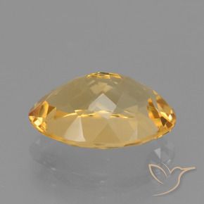 3.63克拉天然黄水晶，椭圆形，VVS