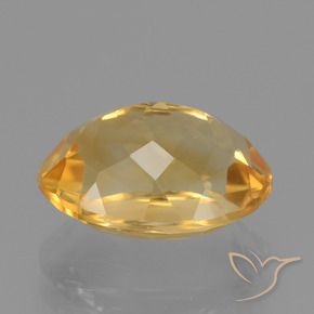 4.56克拉天然黄水晶，椭圆形，VVS