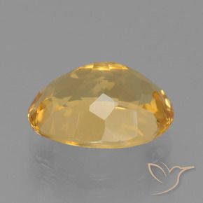 4.21克拉天然黄水晶，椭圆形，VS