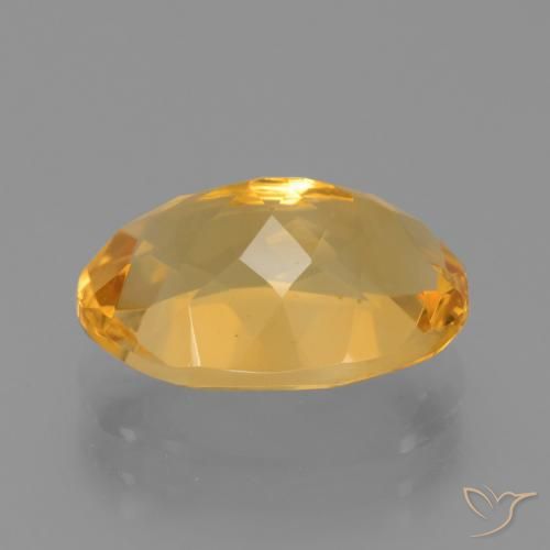 4.10克拉天然黄水晶，椭圆形，VVS