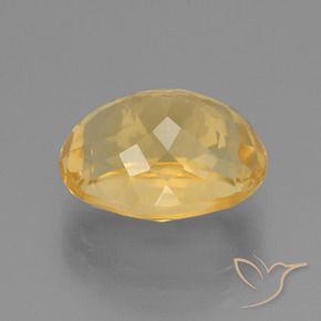 6.03克拉天然黄水晶，椭圆形，VVS