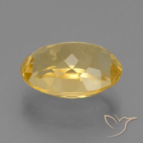 6.54克拉天然黄水晶，椭圆形，VVS