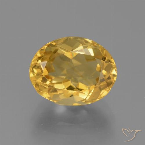 3.13ct 天然 黄金色 黄水晶, 椭圆形, VVS