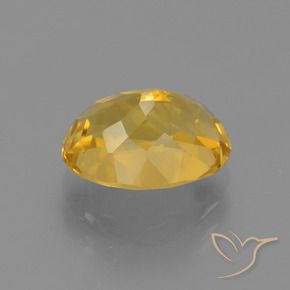 3.13克拉天然黄水晶，椭圆形，VVS