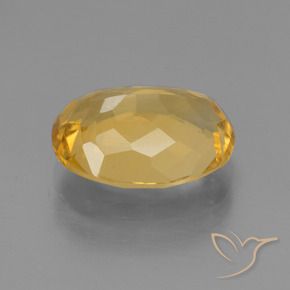 3.12克拉天然黄水晶，椭圆形，VVS