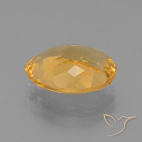 3.45克拉天然黄水晶，椭圆形，VVS