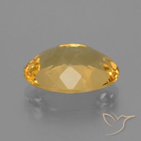 4.90克拉天然黄水晶，椭圆形，VVS