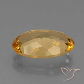 4.72克拉天然黄水晶，椭圆形，VVS