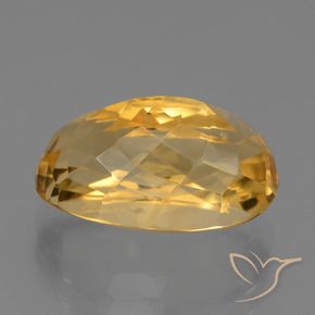 6.29克拉天然黄水晶，椭圆形，VS-SI