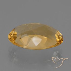 6.08克拉天然黄水晶，椭圆形，VVS