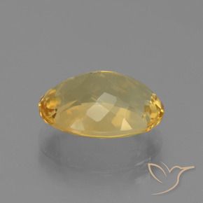 4.00克拉天然黄水晶，椭圆形，VVS-VS