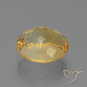 5.01克拉天然黄水晶，椭圆形，VS