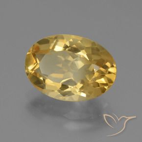 4.01克拉天然黄水晶，椭圆形，VVS-VS