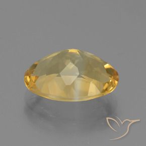 4.01克拉天然黄水晶，椭圆形，VVS-VS