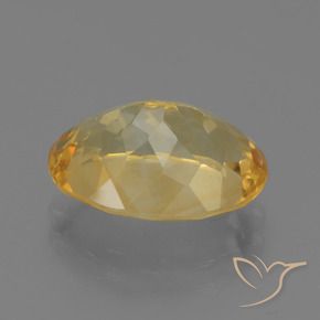 5.11克拉天然黄水晶，椭圆形，VVS-VS