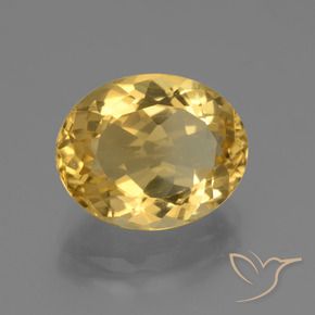 4.47克拉天然黄水晶，椭圆形，VVS