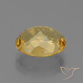 4.47克拉天然黄水晶，椭圆形，VVS