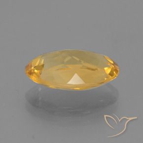 3.28克拉天然黄水晶，椭圆形，VVS-VS
