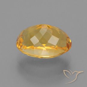 3.98克拉天然黄水晶，椭圆形，VVS